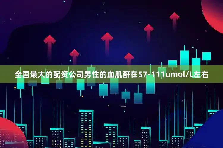 全国最大的配资公司男性的血肌酐在57-111umol/L左右